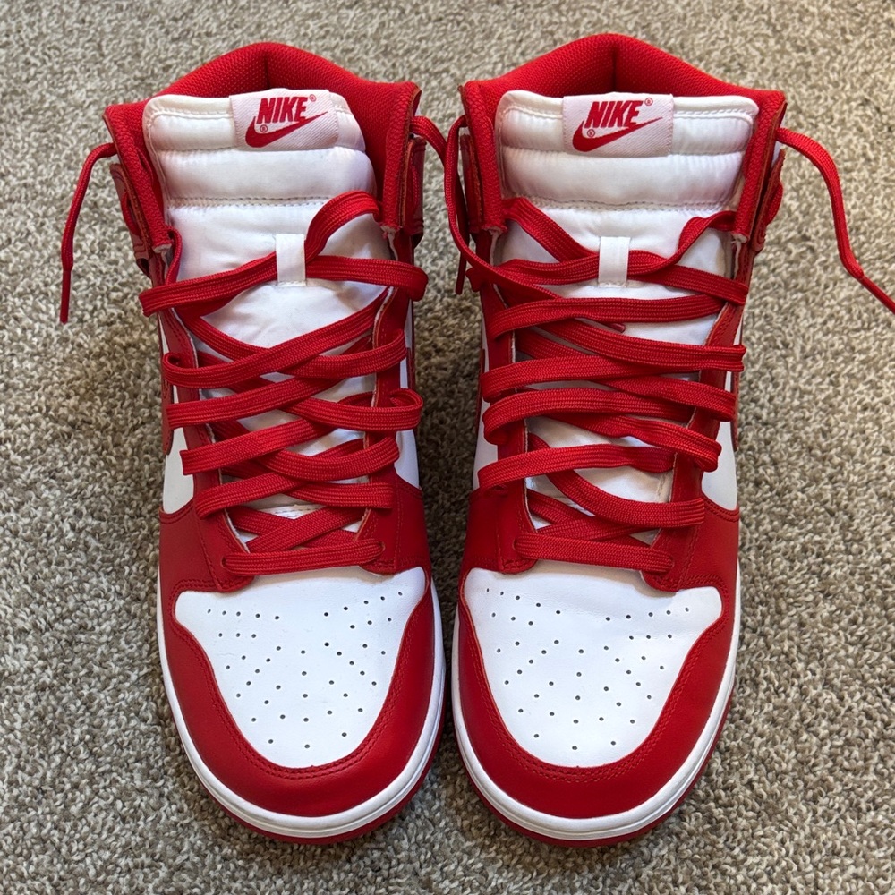 Nike Red and White Sneakers